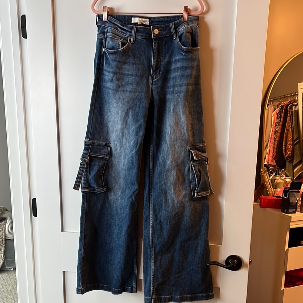 Wide Leg Denim Jeans
